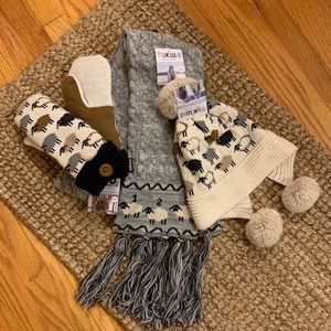 MUK LUK sheep printed winter set